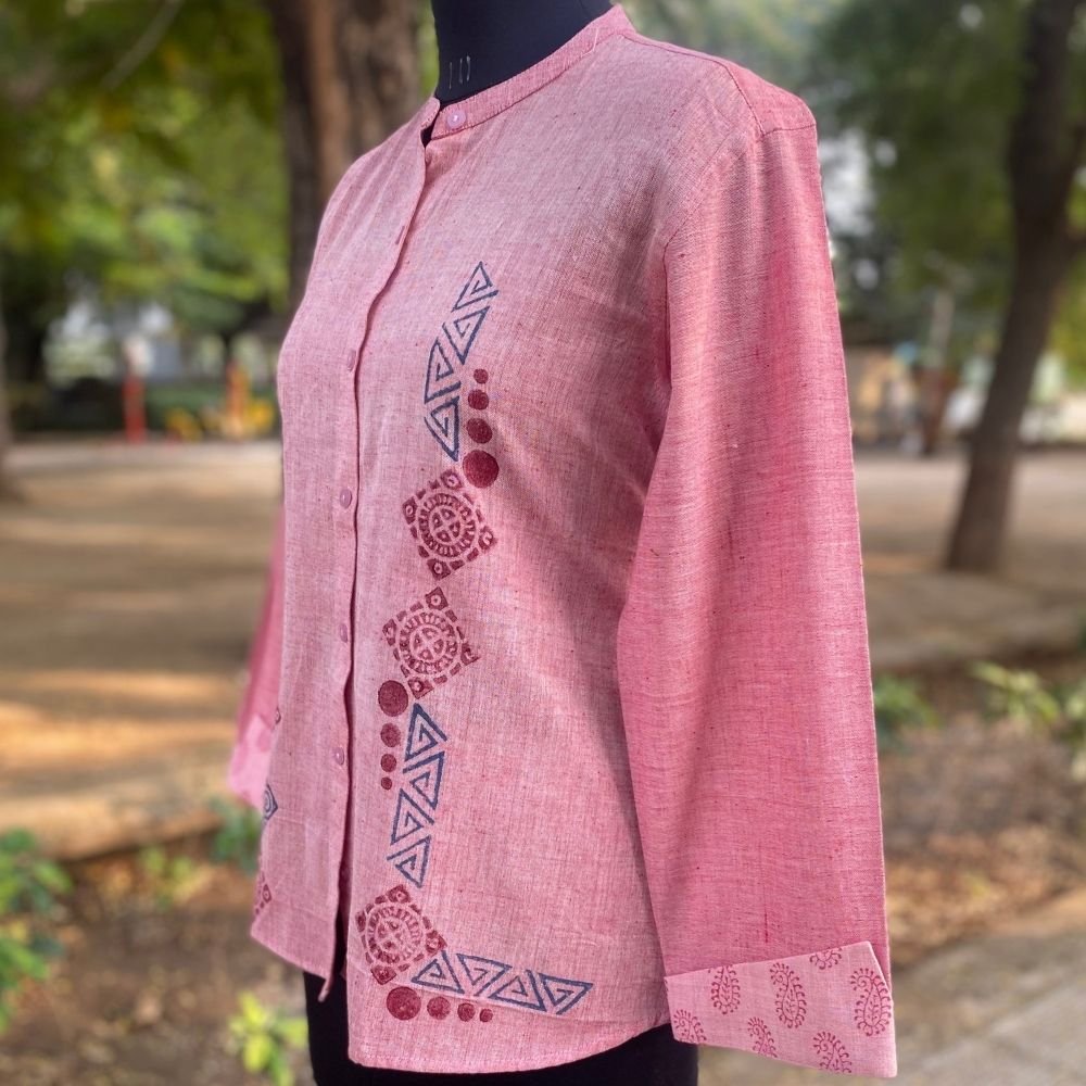 Aartyz pink full sleeves top