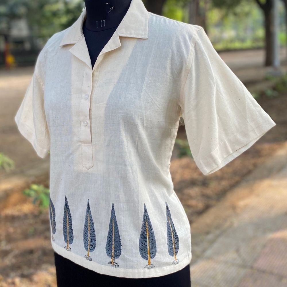 Aartyz pine tree motif shirt