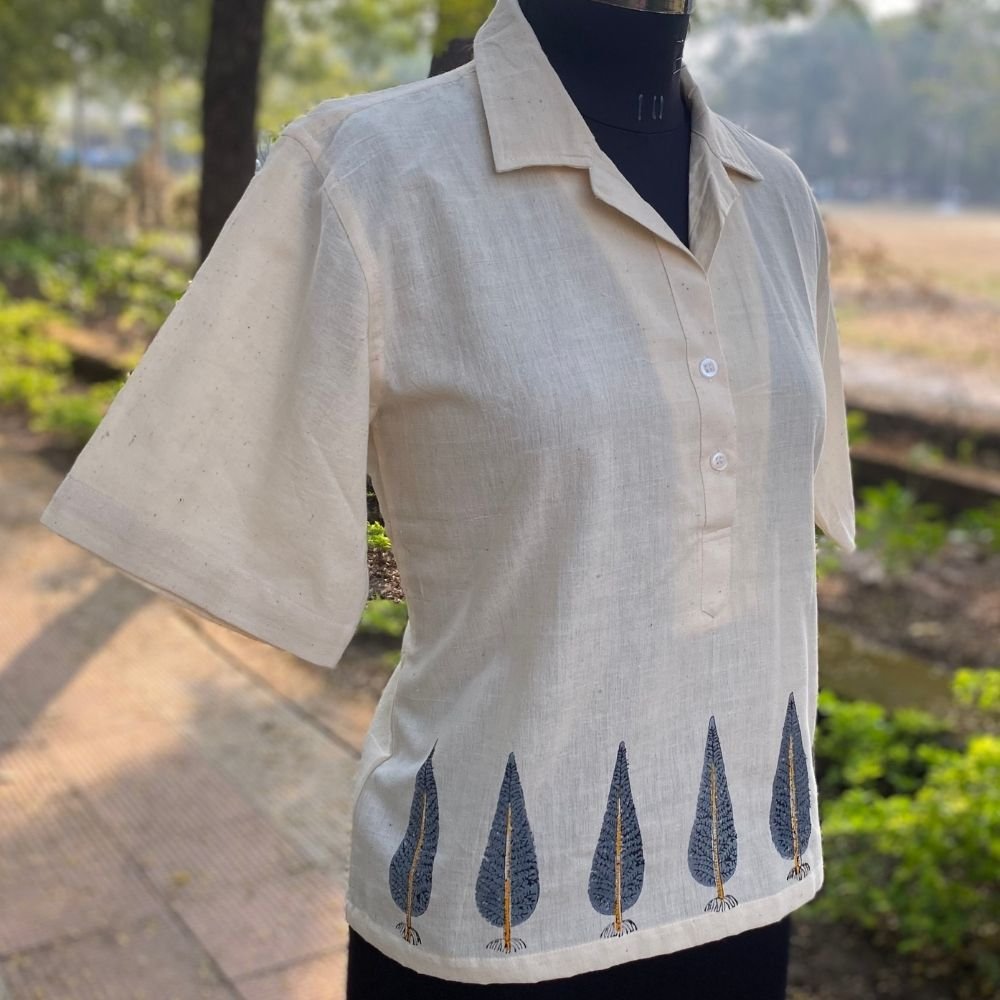 Aartyz pine tree motif shirt