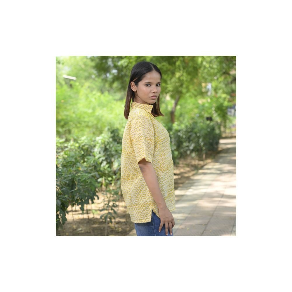 Aartyz yellow cotton shirt