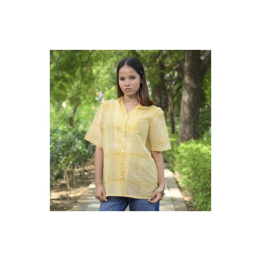 Aartyz yellow cotton shirt