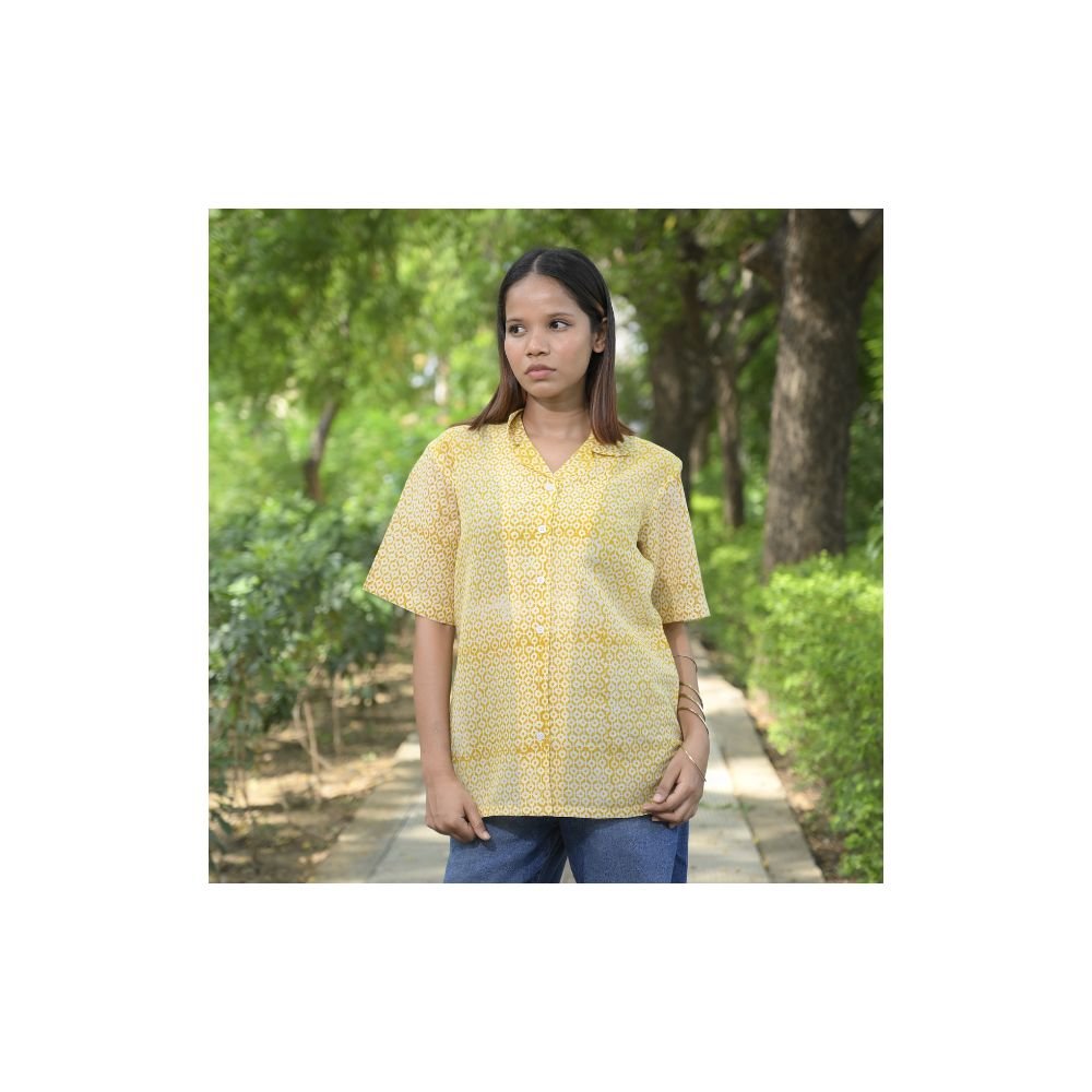 Aartyz yellow cotton shirt