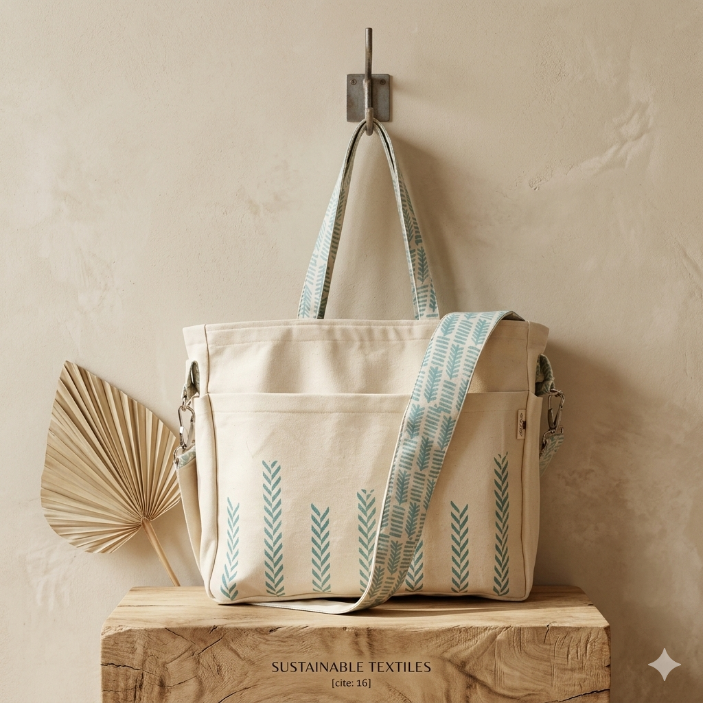 Blue Striped Laptop bag