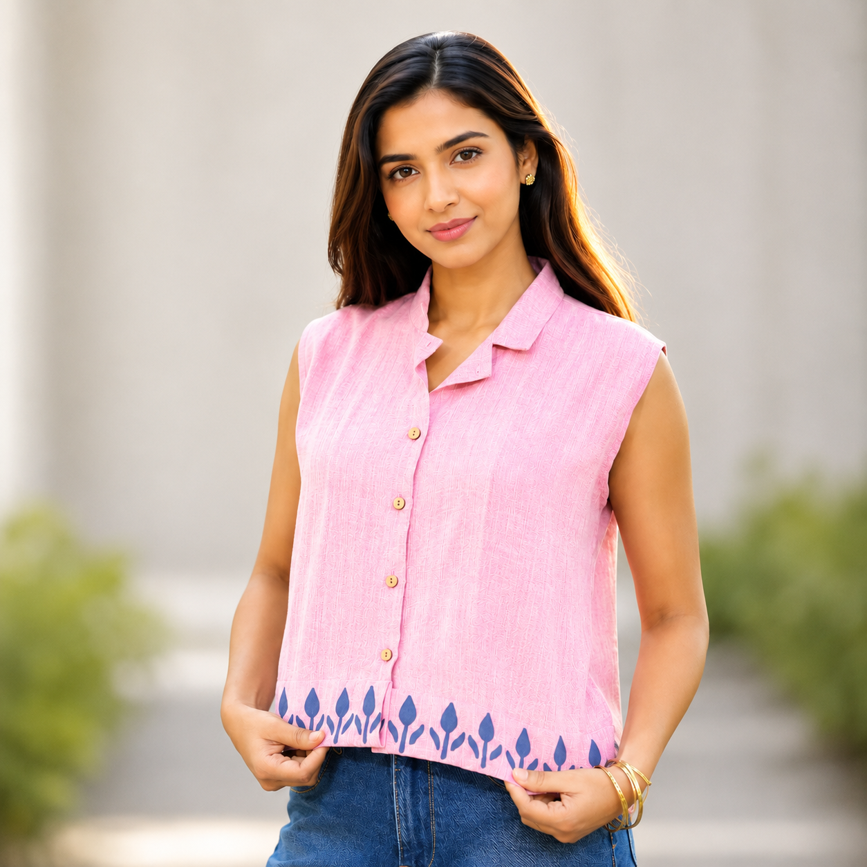 Aartyz pink crop top